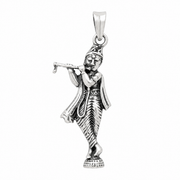 Krishna Silver Pendant